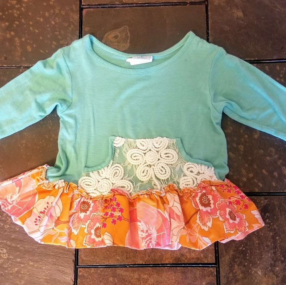 Peaches and Cream Boutique Tunic/Shirt 18M